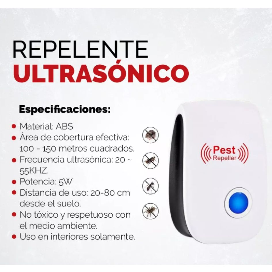 Repelente Ultrasonico de Plagas Potente