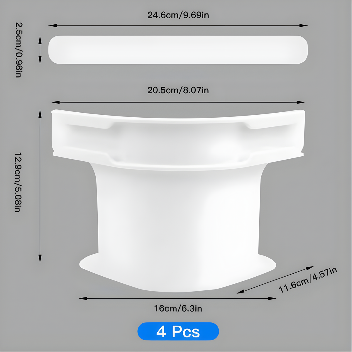 Kit 4 pcs Sujetador De Cama Sostenedor