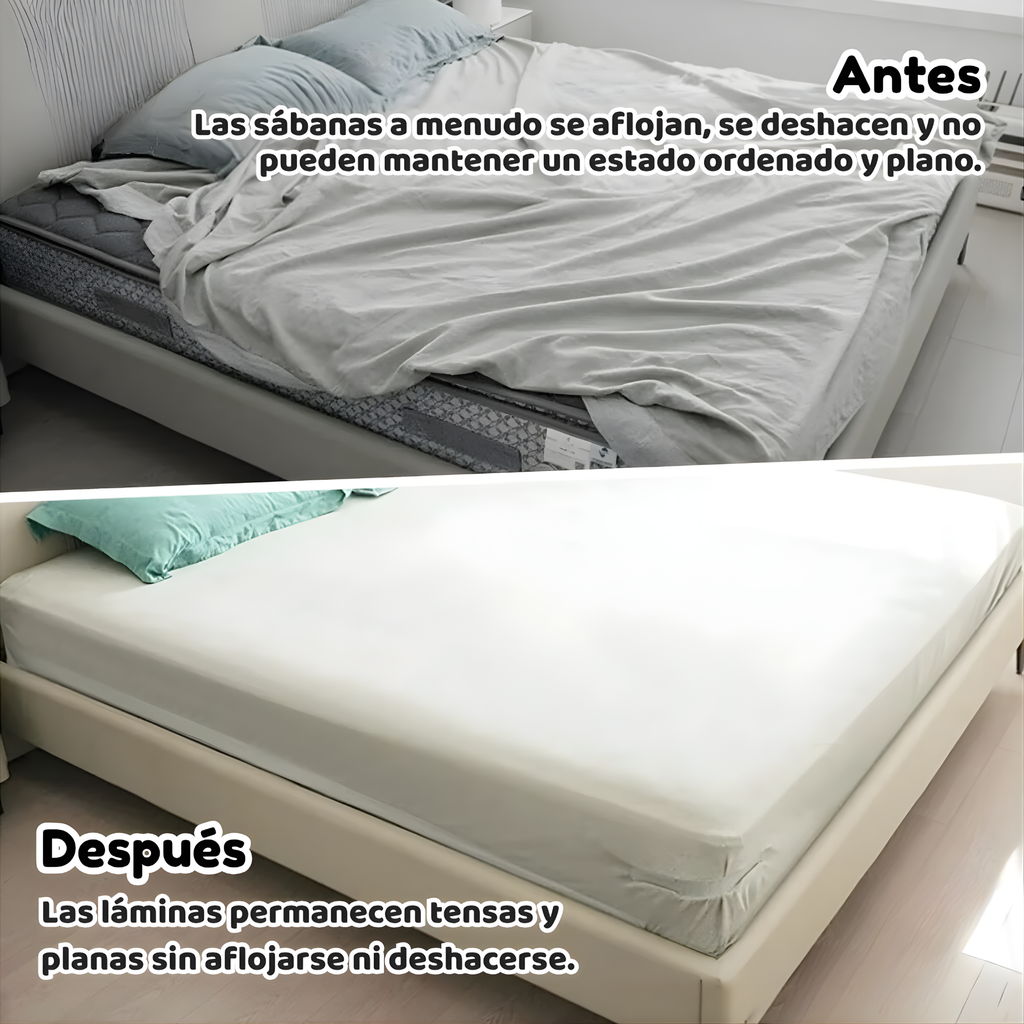 Kit 4 pcs Sujetador De Cama Sostenedor