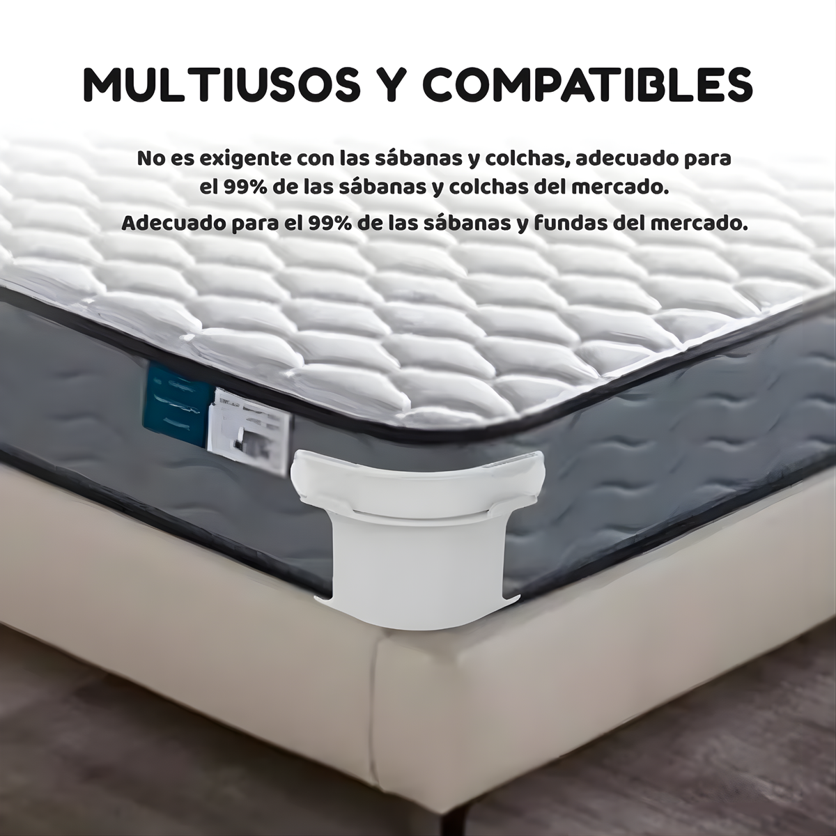 Kit 4 pcs Sujetador De Cama Sostenedor